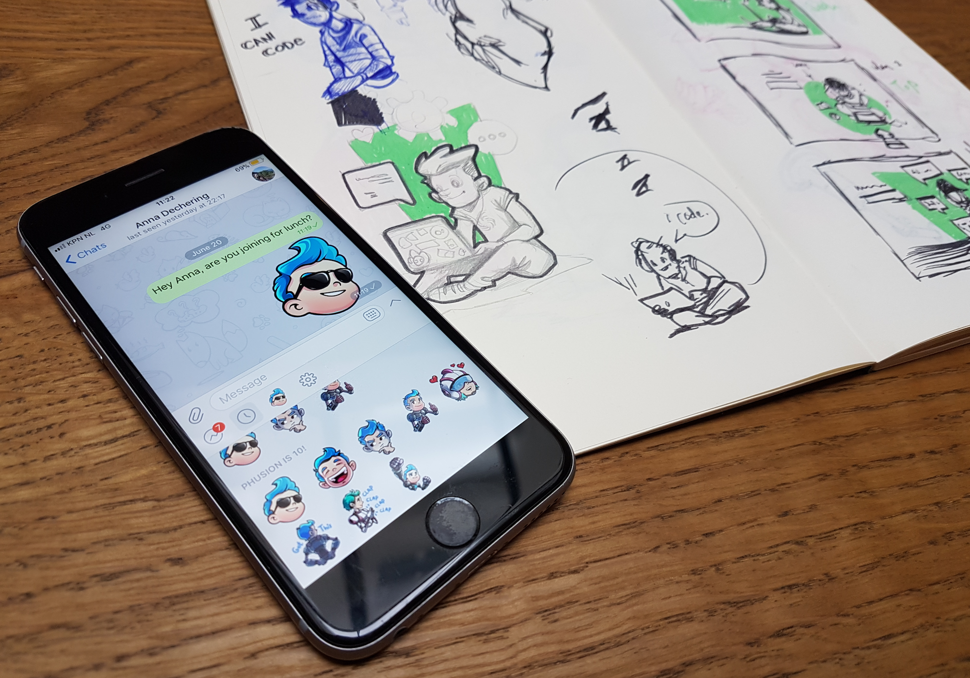 Passenger themed Telegram sticker pack
